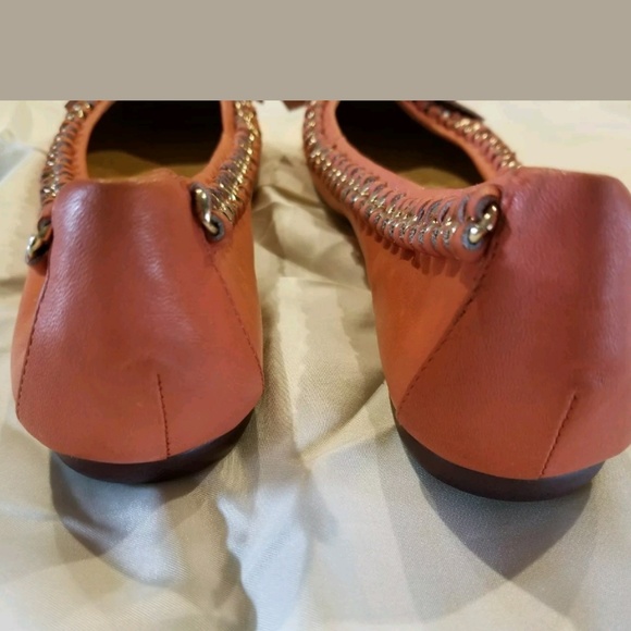 Jeffrey Campbell orange and gold flats - Picture 5 of 7